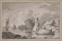 V 055
<br/>
Rivierlandschap
<br/>
<em>Os, Jan van (1744-1808)</em>